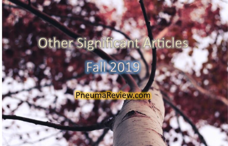 Fall 2019: Other Significant Articles