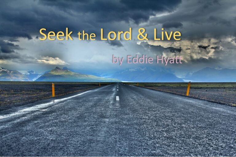 Seek the Lord and Live