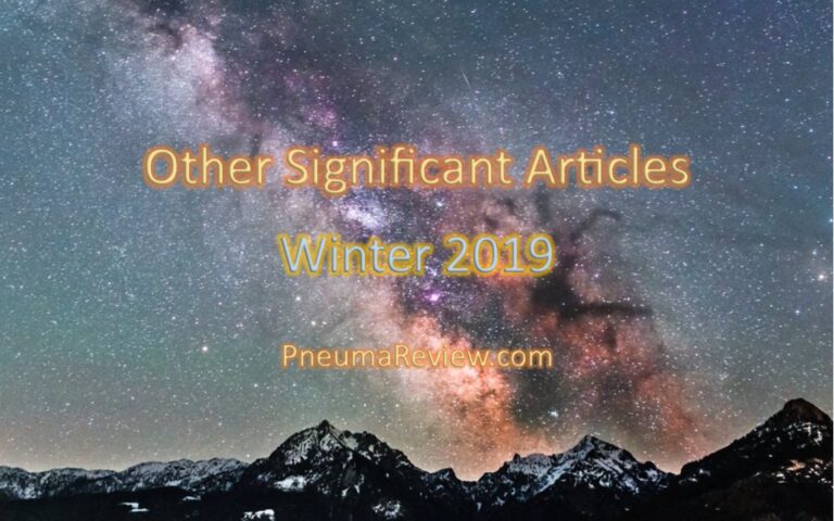 Winter 2019: Other Significant Articles